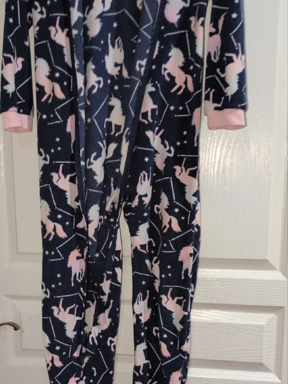 Carter's Navy and Pink Unicorn Constellation Fleece Pajama Set